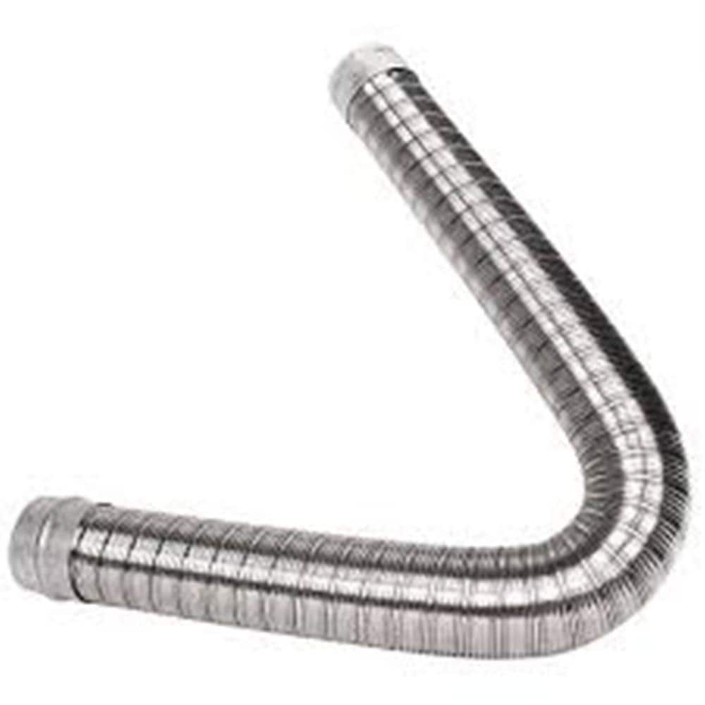 5.5 in. x 10 ft. Smooth Wall Stainless Steel Chimney Liner Extension Kit - Hercitys