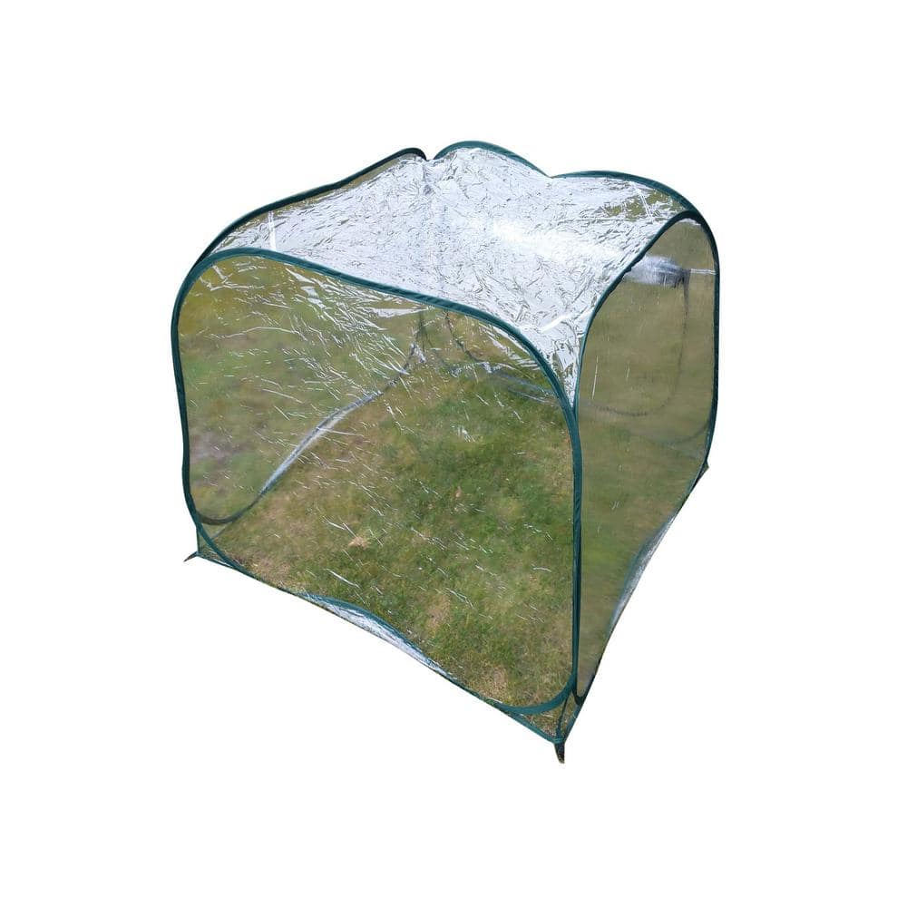 47.3 in. x 47.3 in. x 39.4 in. Portable Pop Up Greenhouse for Small Plants/Shrubs - Hercitys