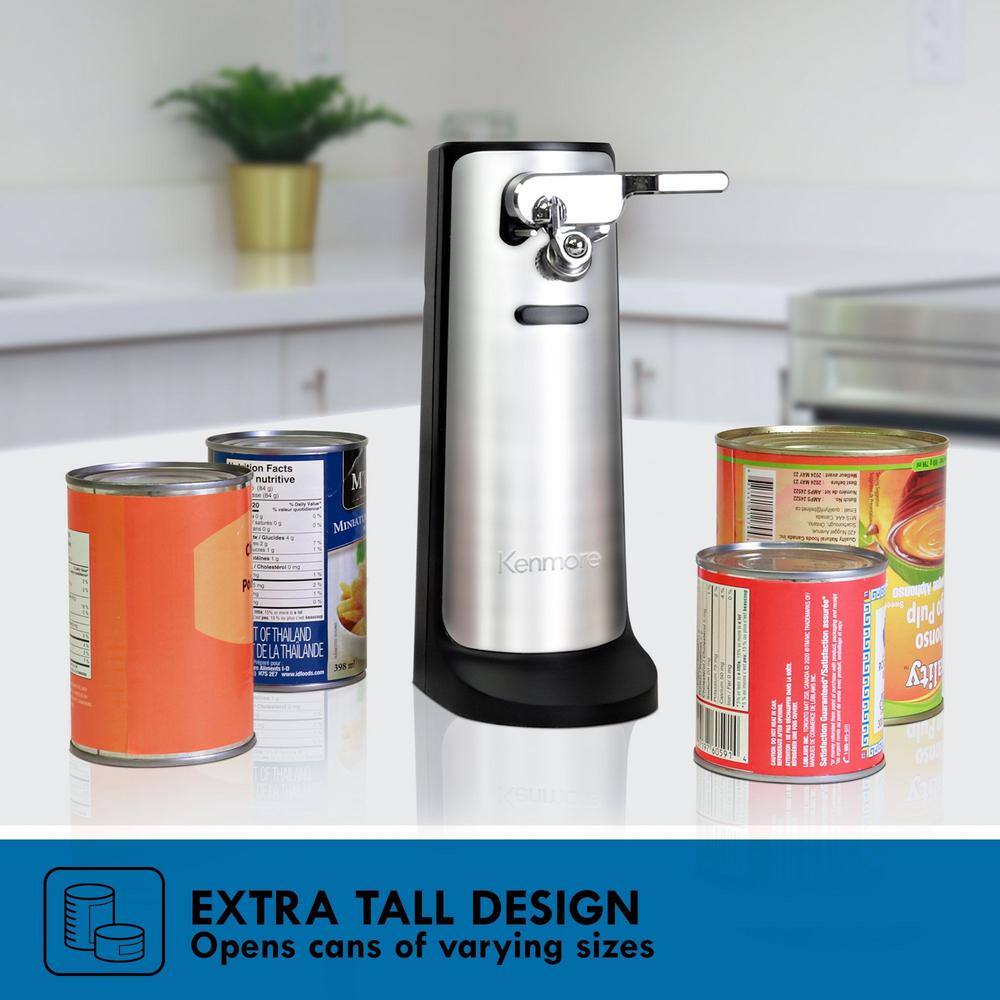 3 in 1-Electric Can opener with Knife Sharpener, Bottle Opener, One Touch - Hercitys