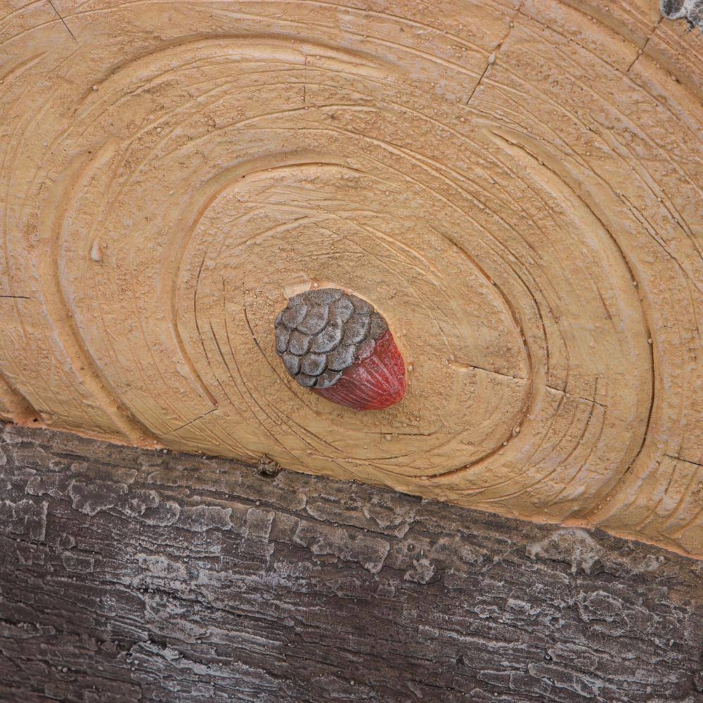 46 in. Tall Extra Large Christmas Snowman Statue with Wood Texture - Hercitys