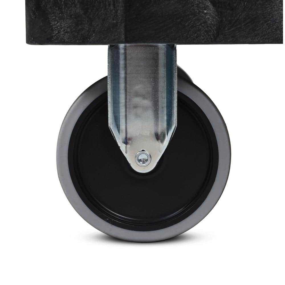 24 in. x 45 in. Two Shelf Heavy Duty Cart in Black - Hercitys