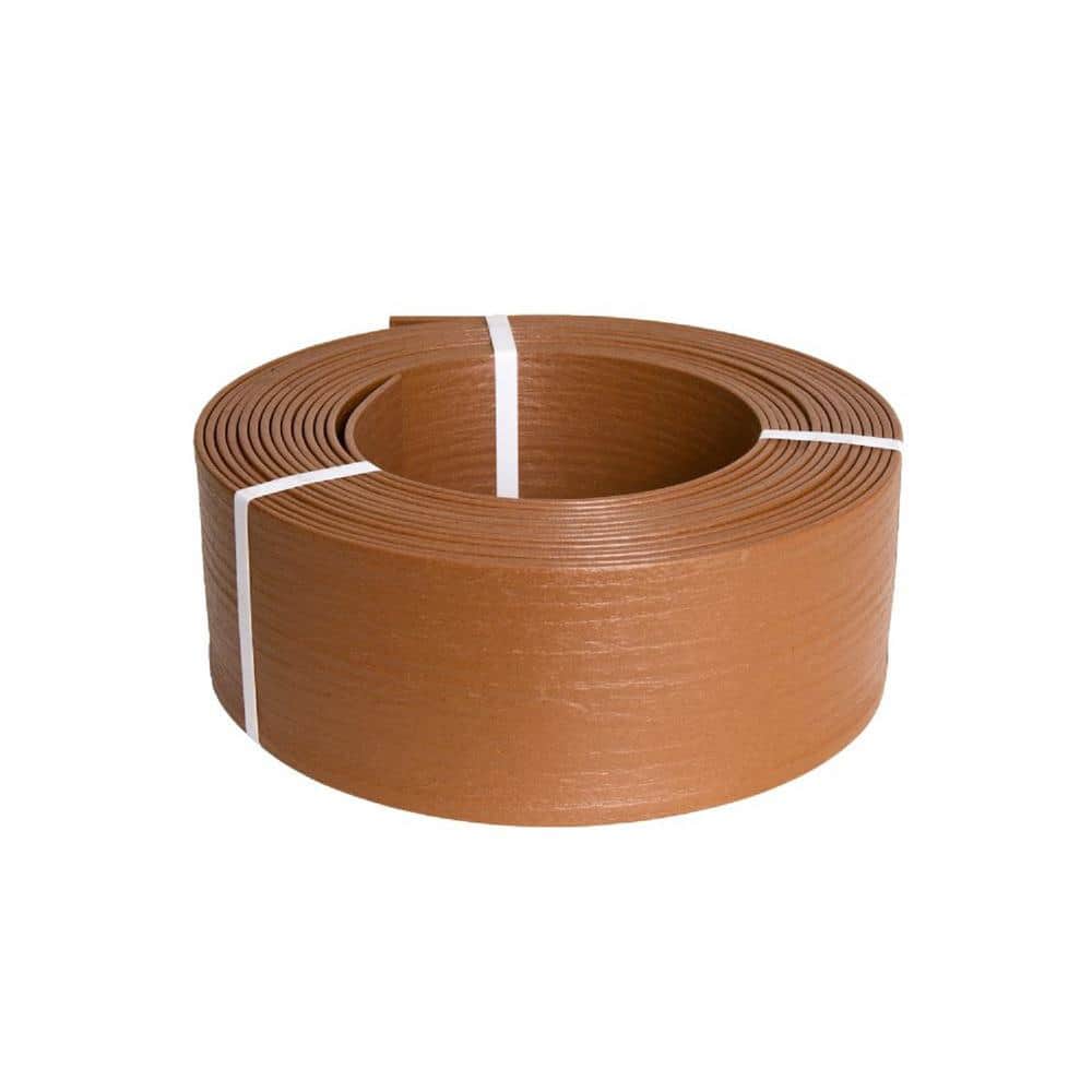 40 ft. x 5 in. Light Brown Composite Edging with Extra Anchor Stakes - Hercitys