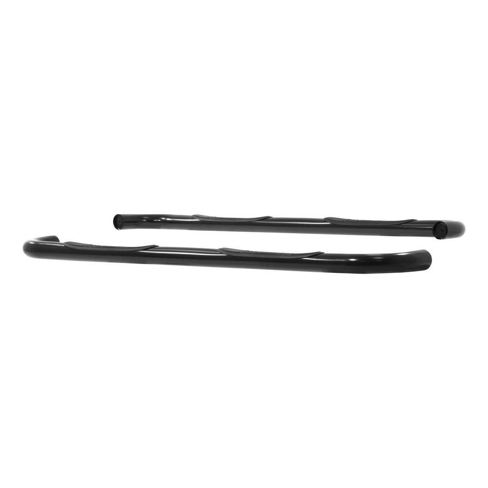 3-Inch Round Black Steel Nerf Bars, No-Drill, Select Chevrolet Silverado, GMC Sierra 1500, 2500, 3500 HD - Hercitys