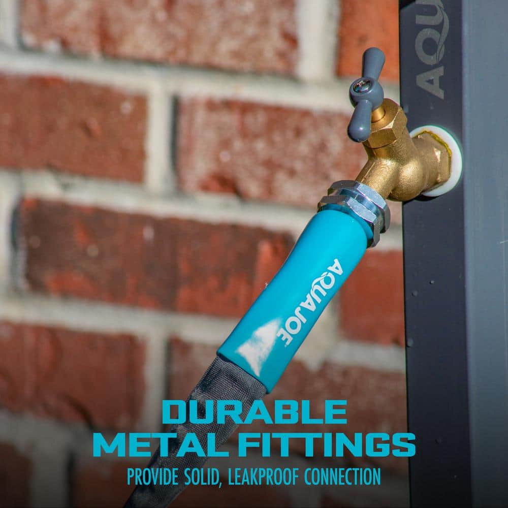 5/8 in. Dia x 25 ft. Ultra Flexible Kink Free Fiberjacket Garden Hose, Metal Fittings - Hercitys