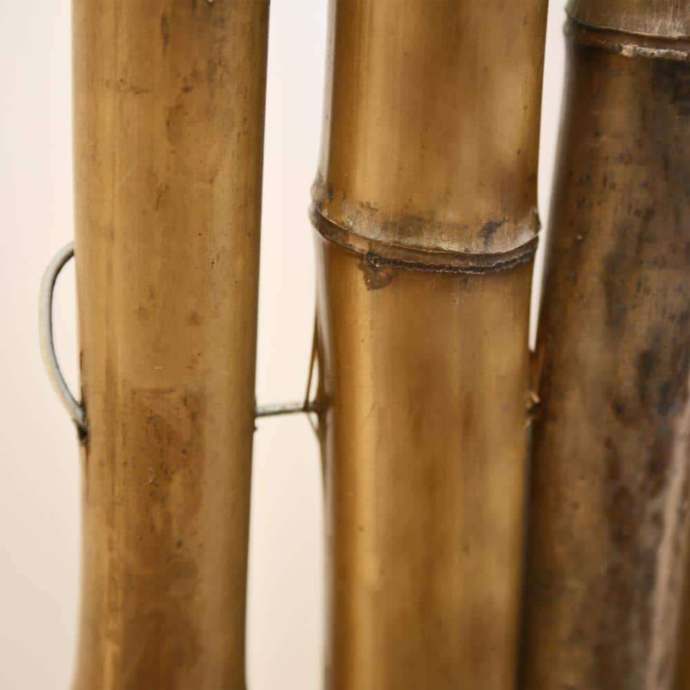 4 ft. H x 8 ft. W Caramel Brown Bamboo Fencing Garden Fence Panel - Hercitys