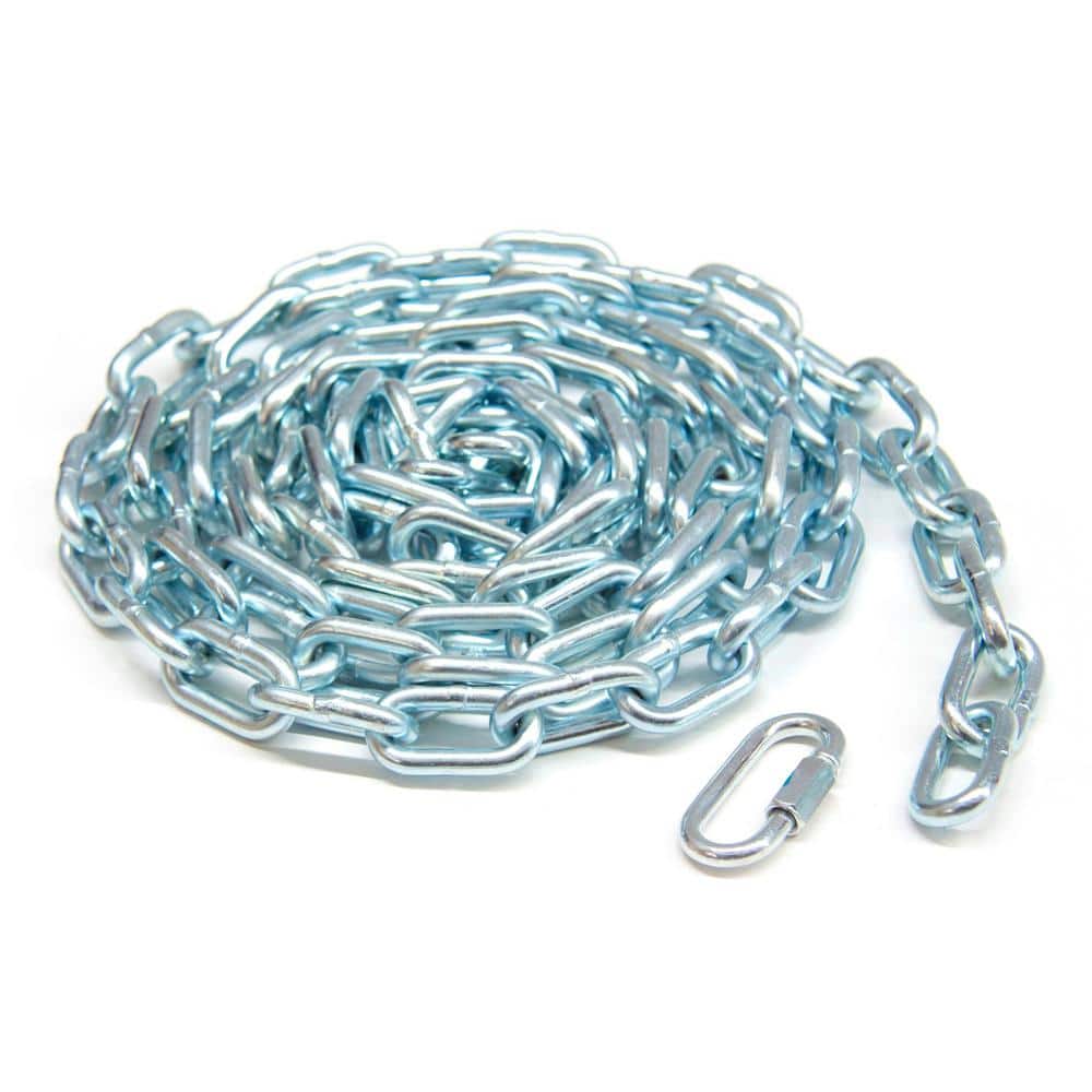 3/16 in. x 15 ft. Grade 30 Proof Coil Chain Zinc Plated Grab-N-Go Plastic Tub - Hercitys