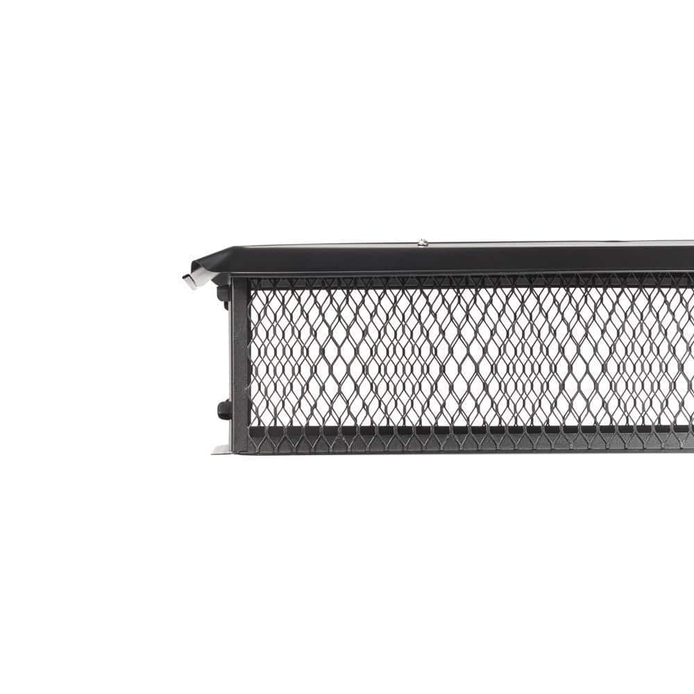 41 in. x 17 in. x 8 in. H Chimney Cap in Black Galvanized Steel - Hercitys