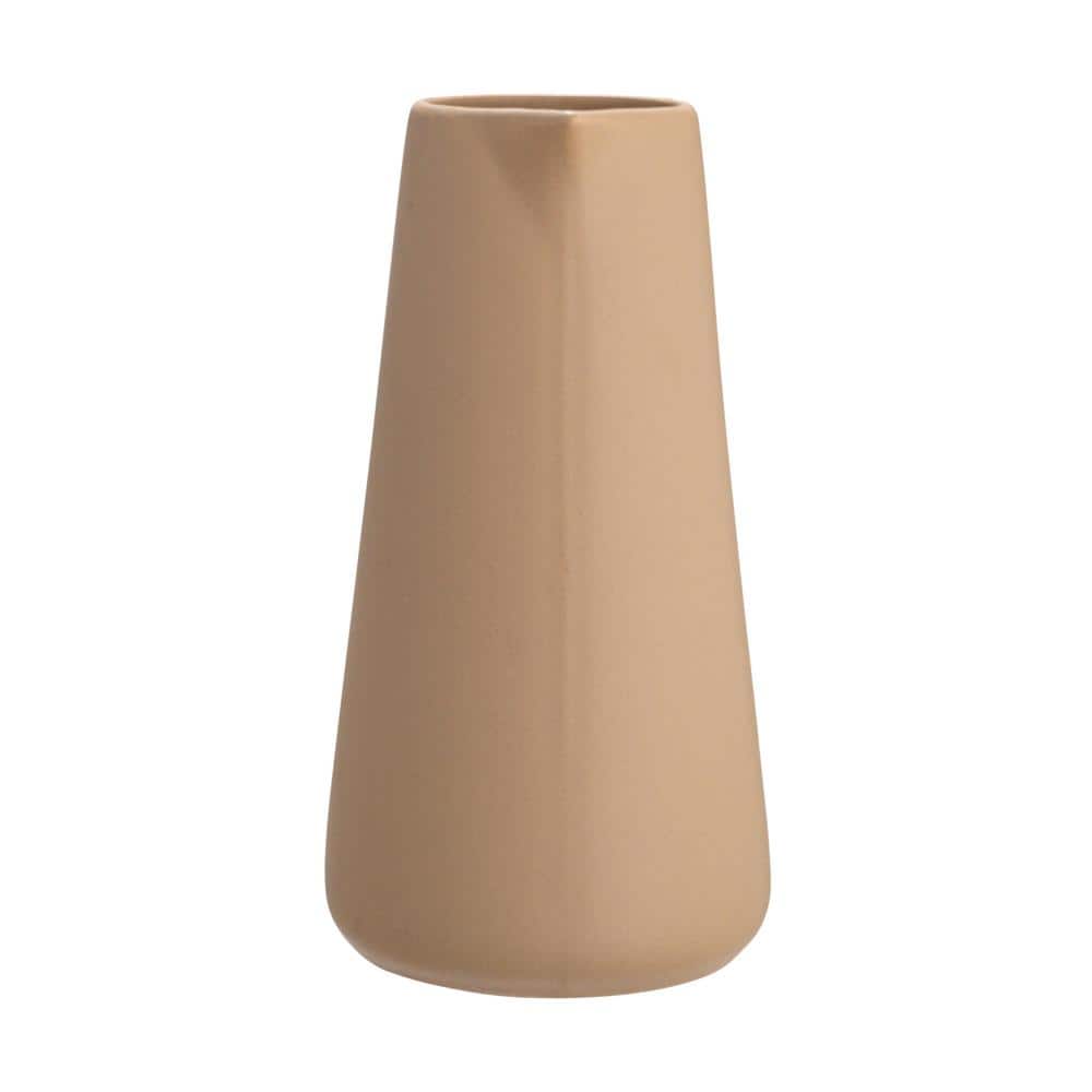 48 oz. Matte Putty Beige Stoneware Pitcher - Hercitys