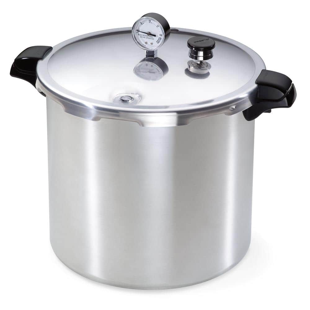 23 qt. Aluminum Pressure Canner with Rack - Hercitys