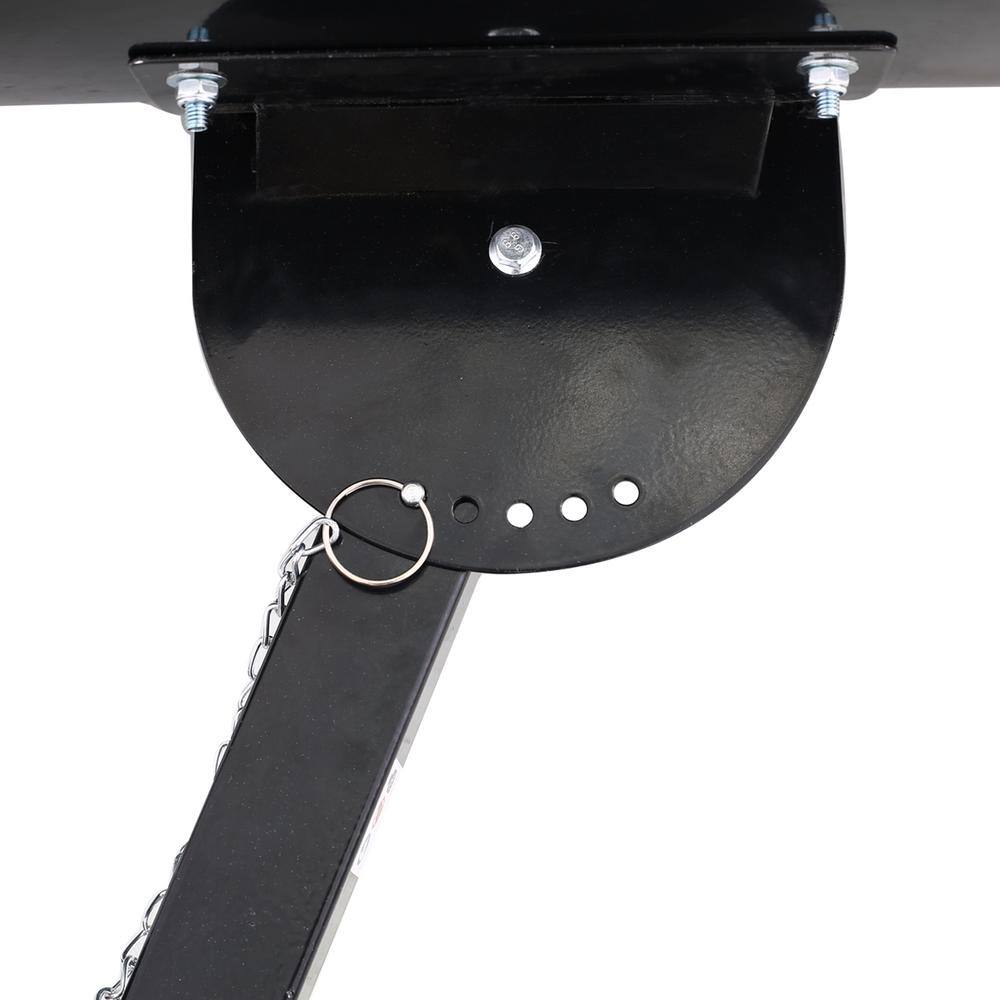 15 in. Steel Angle-Adjustable Handle Steel Heavy-Duty Snow Shovel Rolling Pusher with 29 in. Blade, 10 in. Wheels - Hercitys