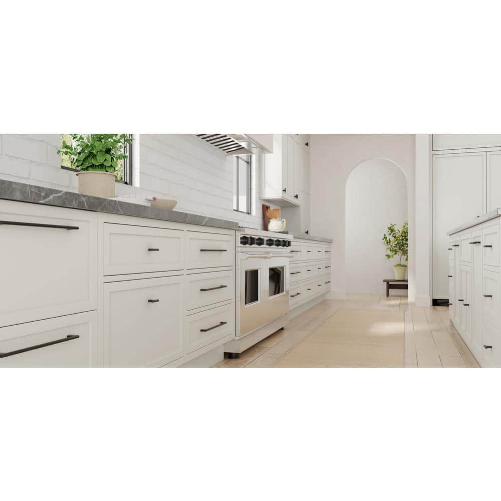 10-Pack Vail 2 in. (51 mm) Modern Matte Black T-Shaped Cabinet Knob - Hercitys