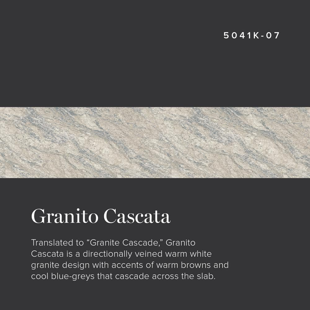 5 ft. x 12 ft. Laminate Sheet in Granito Cascata with Premium Fieldstone - Hercitys