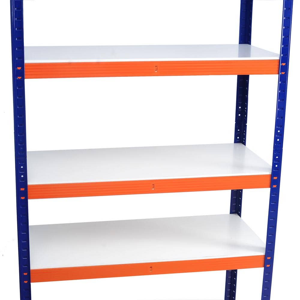 5-Tier 2920 lbs. Orange Adjustable Heavy Duty Steel Storage Garage Shelving Unit (35.4 in. W x 70.8 in. H x 15.7 in. D) - Hercitys