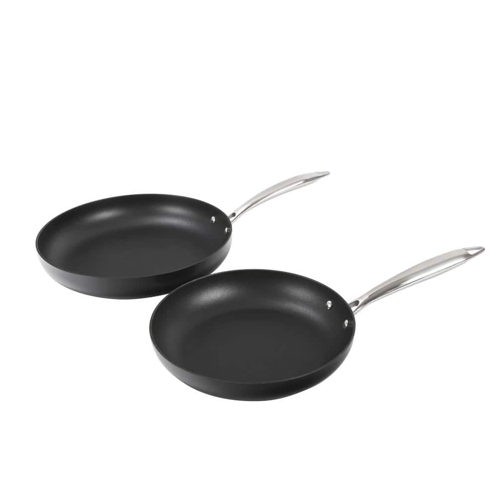 2-Piece Aluminum Induction Frying Pans Nonstick Set, 9.5″ and 11″ Set - Hercitys