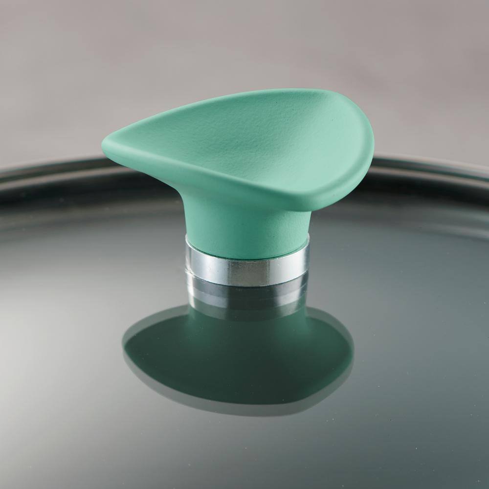 14-Piece Ceramic Cookware Set in Teal - Hercitys