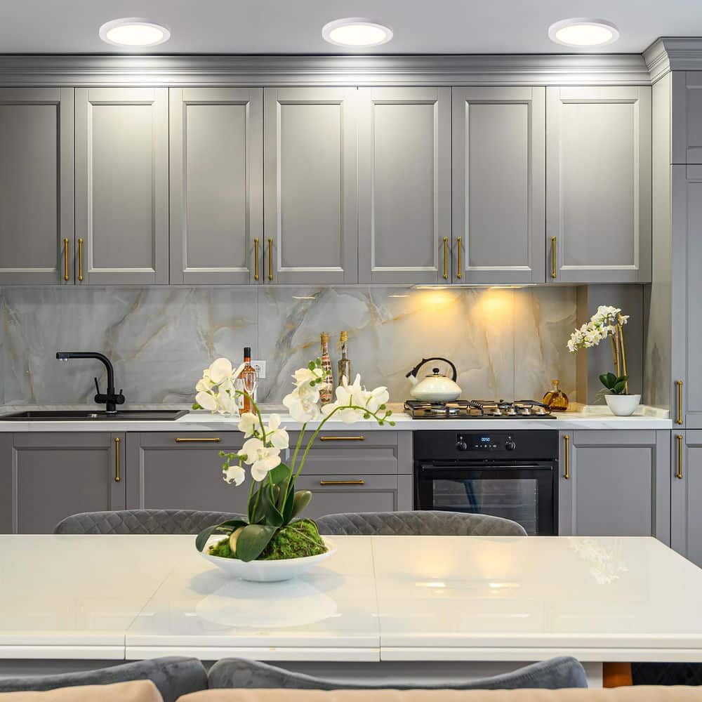 12 in. White Round Flat 3000K 4000K 5000K Dimmable LED Flush Mount Ceiling Light Closet Bathroom Hallway Lighting - Hercitys