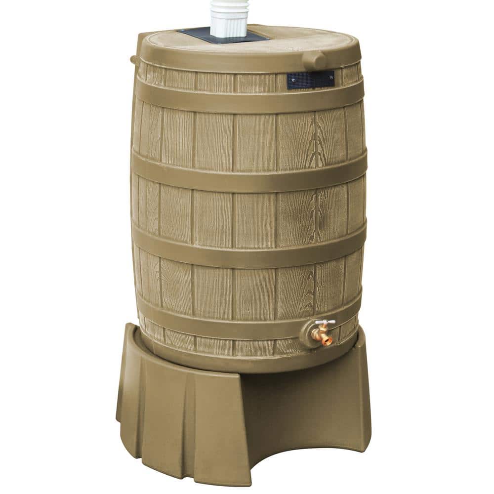 50 Gal. Khaki Rain Barrel Stand - Hercitys