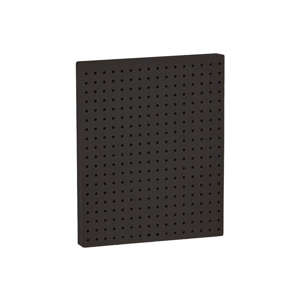 20.25 in. H x 16 in. W Black Styrene Pegboard with One Side (2-Pieces per Box) - Hercitys