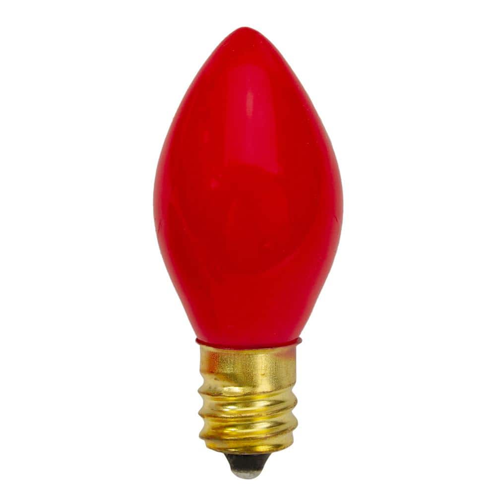 2 in. C7 Red Opaque Christmas Replacement Bulbs (Set of 4) - Hercitys