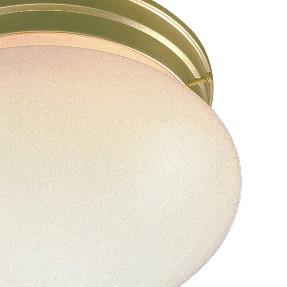 2-Light Polished Brass Flush Mount - Hercitys