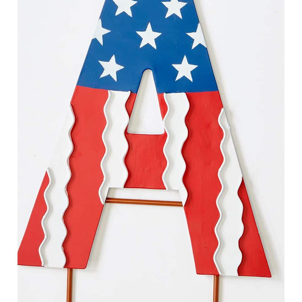 36 in Metal July 4th Independence Day USA Garden Stake - Hercitys