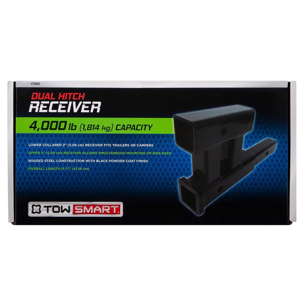 2 in. Dual Hitch Extension 4000 lbs. - Hercitys