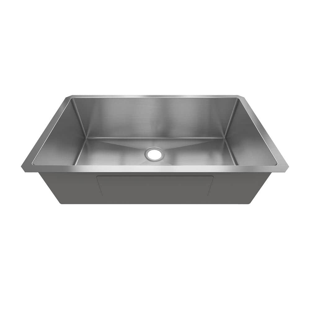 32 in. Undermount Single Bowl 18-Gauge 304 Stainless Steel Kitchen Sink - Hercitys