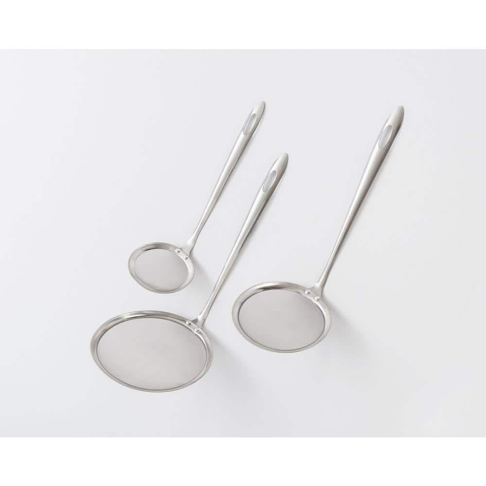 3-Piece Stainless Steel Skimmer Set - Hercitys