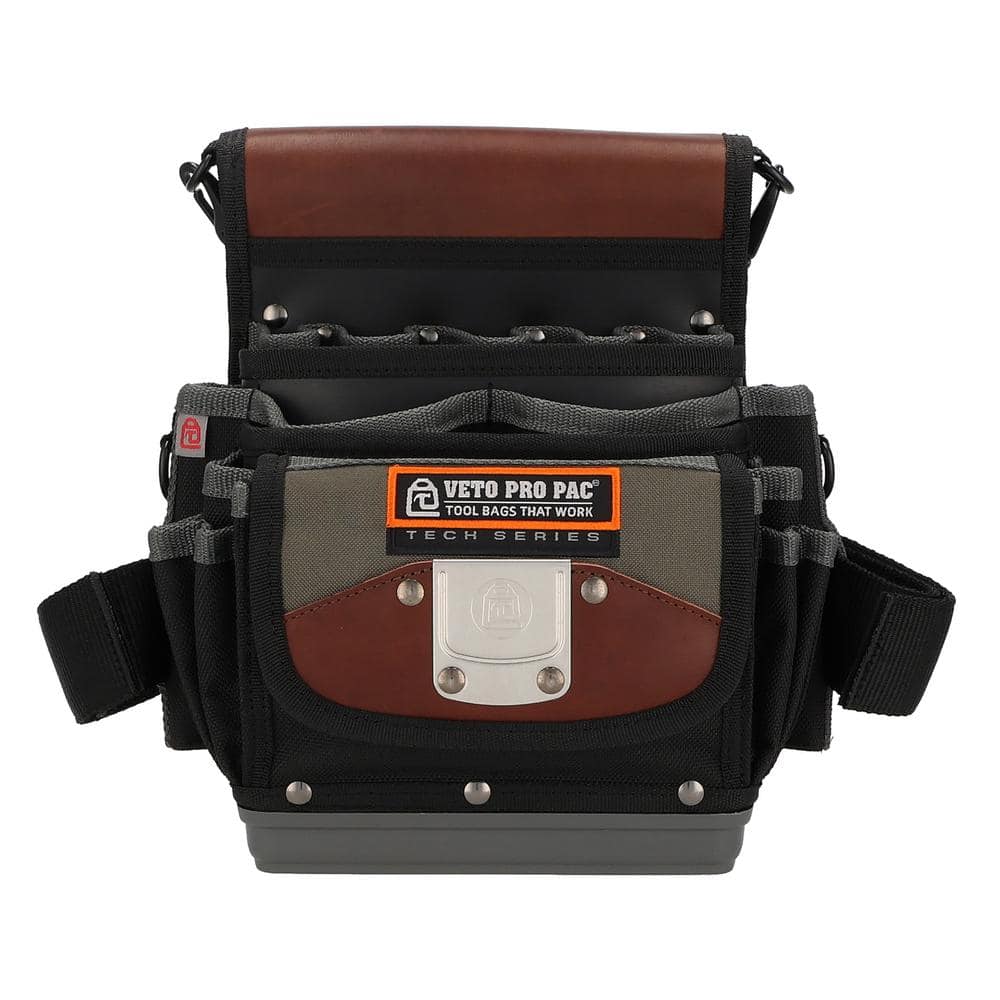 10 in. Small Orig inal Nylon Tool Pouch with Pen Knife Pliers Screwdriver Tape Measure Utility Knife Wrench Drill Holder - Hercitys