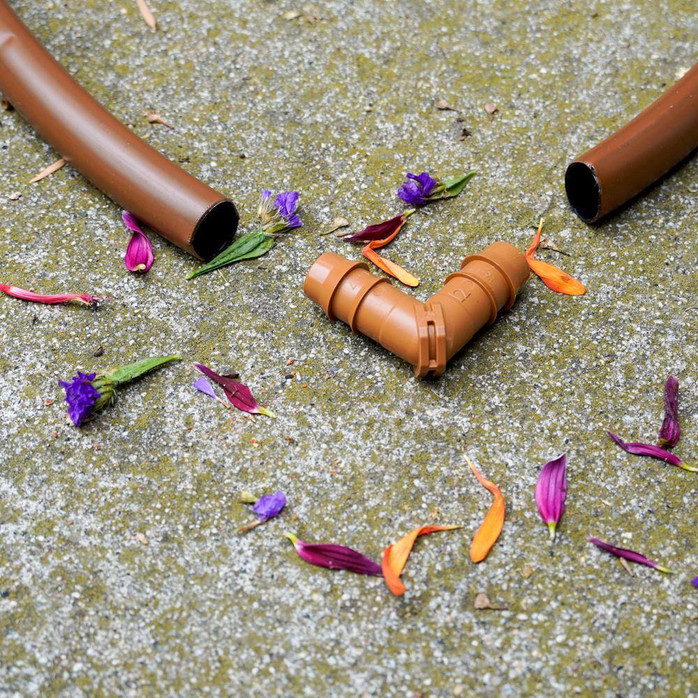 1/2 in. Barbed Elbow, 600 in. ID, 17 mm, BRN (20-Pack) - Hercitys