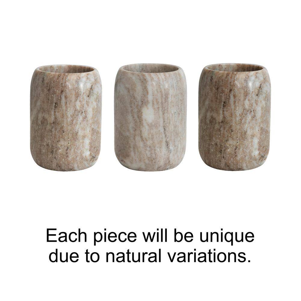 1-Piece Beige Marble Bottle Holder - Hercitys