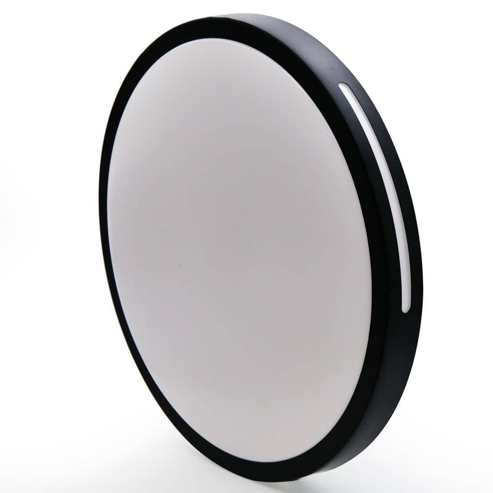 13 in. Adjustable CCT Black Integrated LED Flush Mount – 1500 Lumens Ceiling Light Fixture (2-Pack) - Hercitys