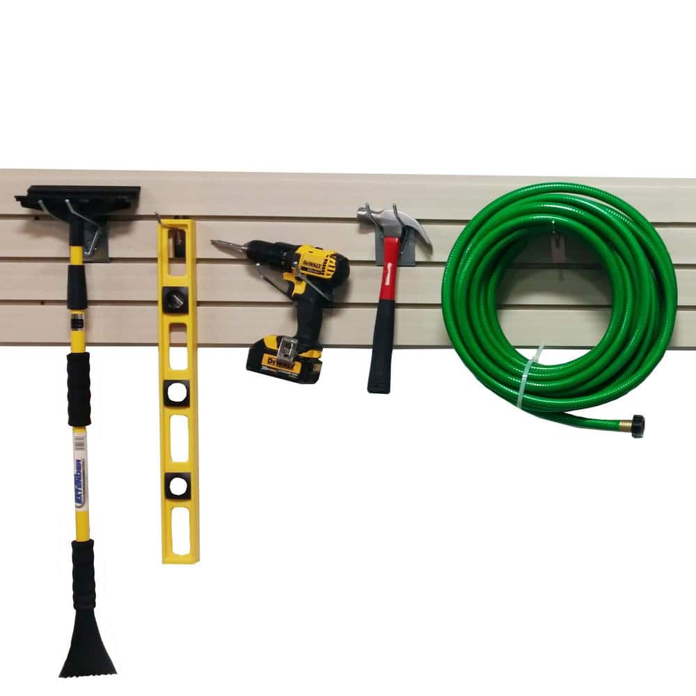 12 in. H x 48 in. L PVC Slat Wall Easy Panels in White (4-Piece/Carton) - Hercitys