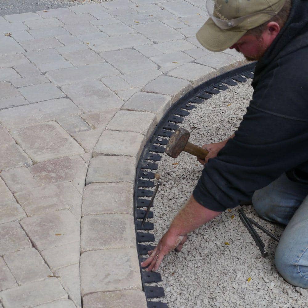 48 ft. Paver Edging Project Kit in Black - Hercitys