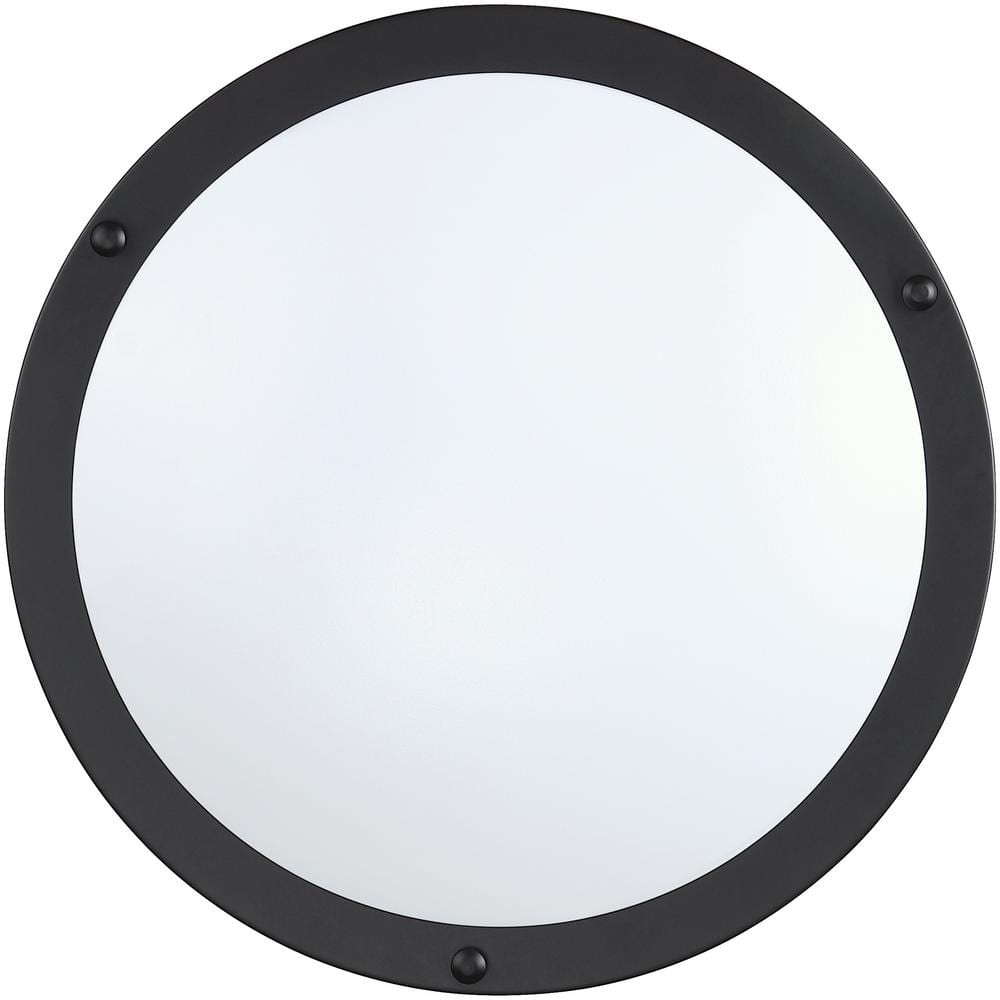 11 in. Modern Bronze 5CCT LED Integrated Flush Mount Fixture with Shade - Hercitys