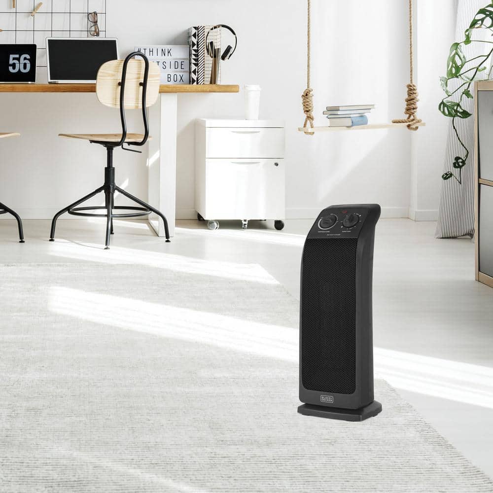 1,500-Watt Electric Ceramic Tower Space Heater - Hercitys