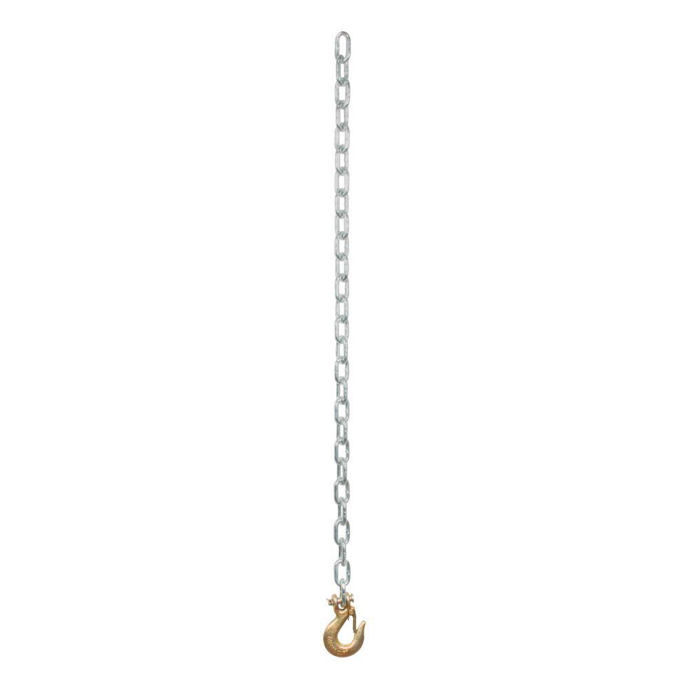 35″ Safety Chain with 1 Clevis Hook (7,800 lbs., Clear Zinc) - Hercitys