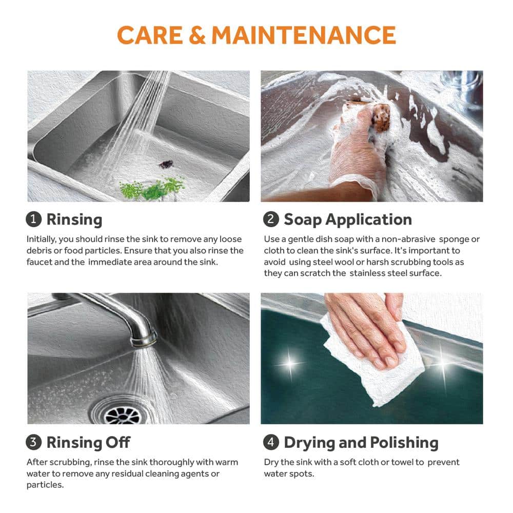 33 in. Drop-In 50/50 Double Bowl 22 Gauge Stainless Steel Kitchen Sink - Hercitys