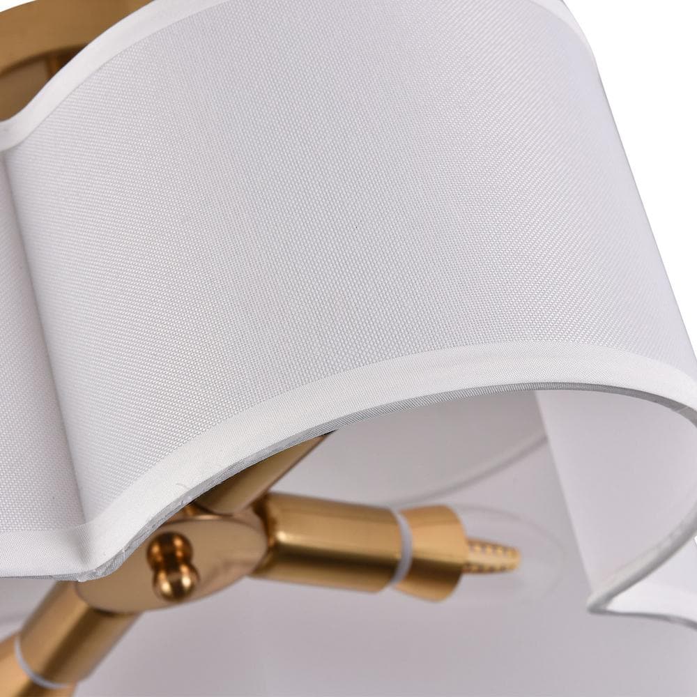 13 in. 4-Light White Semi-Flush Mount Ceiling Light - Hercitys