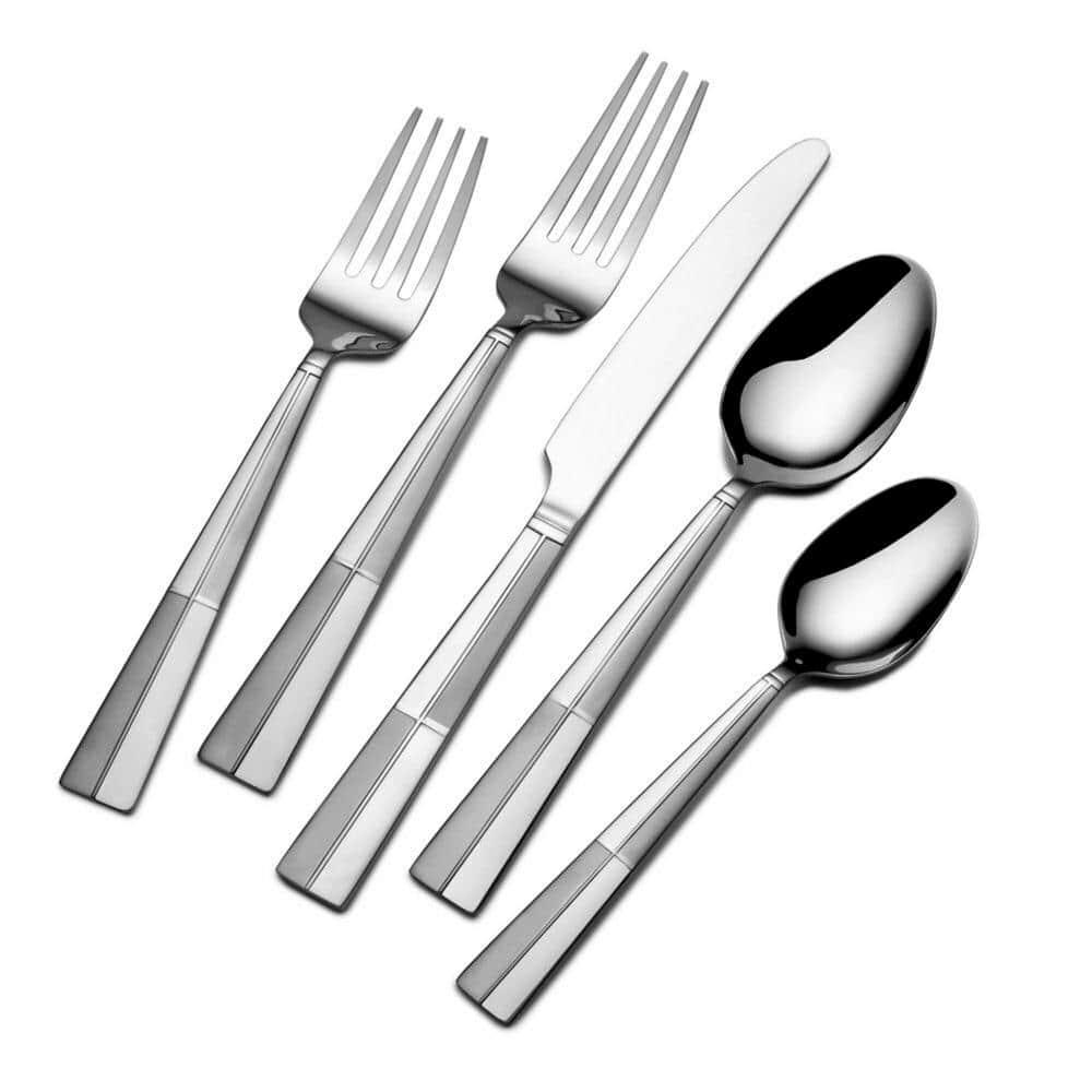 42-pc Stainless Steel Arabesque Flatware Set w/Caddy, Service for 8 - Hercitys