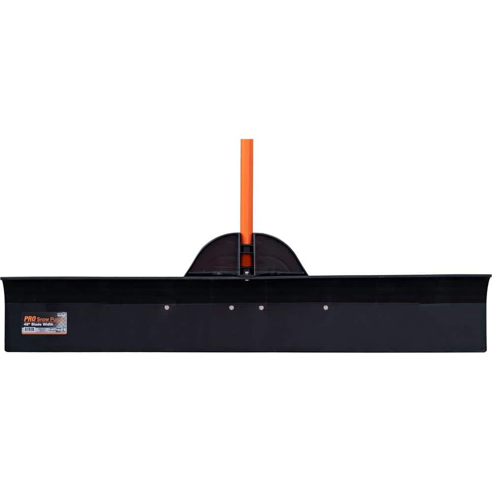 48 in. Polyethylene Snow Pusher Shovel w/ Fiberglass Handle - Hercitys