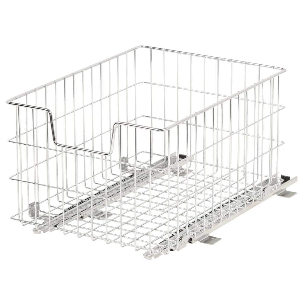 13 in. W x 17.75 in. D x 11 in. H Steel Wire in Cabinet Pull-Out Wire Basket - Hercitys