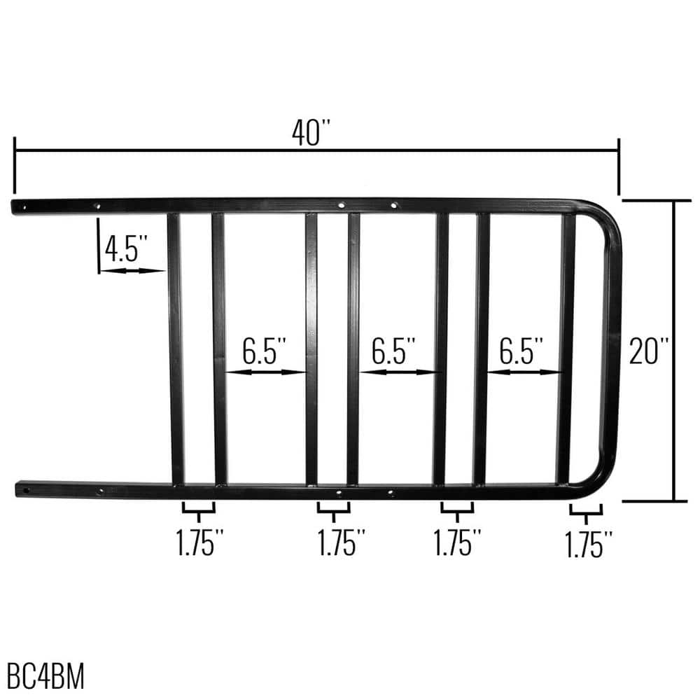 140 lbs. 4-Bike Steel RV Bumper Bike Rack - Hercitys