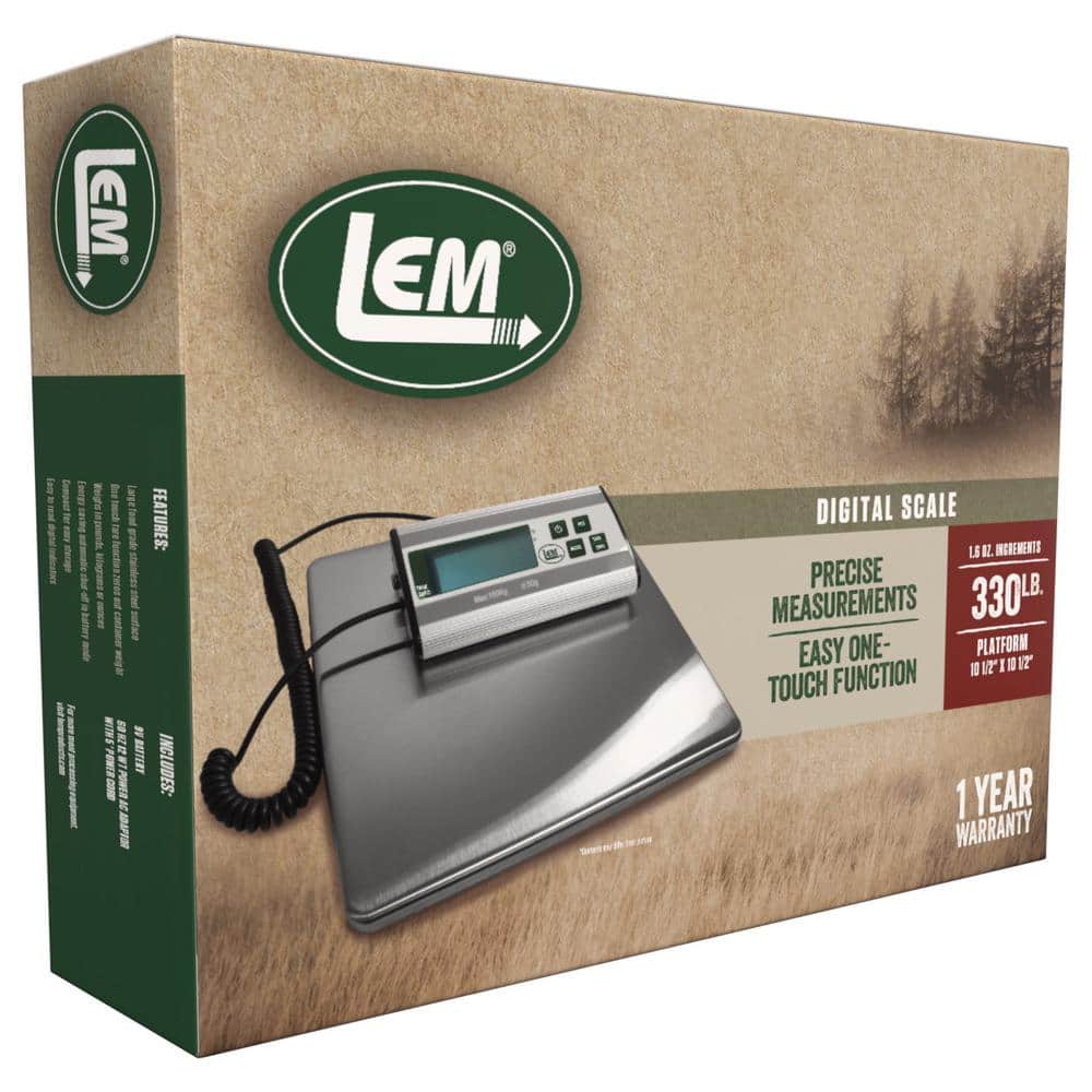 330 lb. Stainless Steel Digital Scale - Hercitys