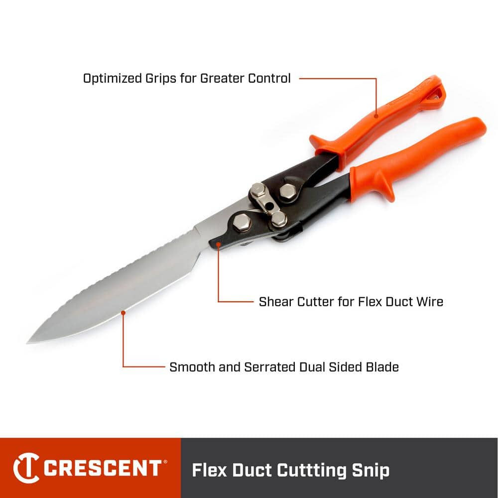 17-1/2 in. Flex Duct Cutting Snips with Sheath - Hercitys