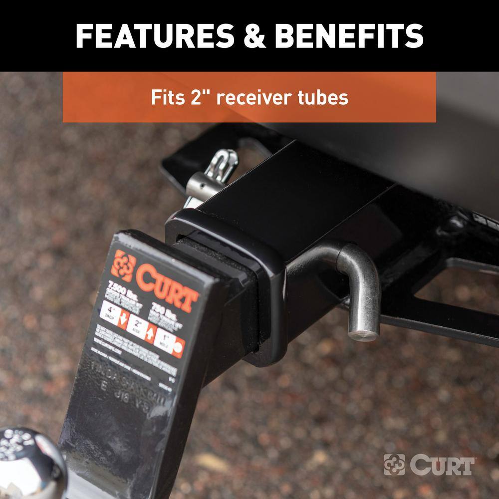 5/8 in. Chrome Barbell Hitch Lock 3 in. Receiver - Hercitys