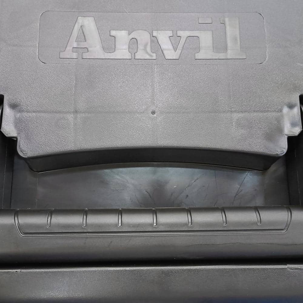 24 in. Black Plastic Tool Box - Hercitys