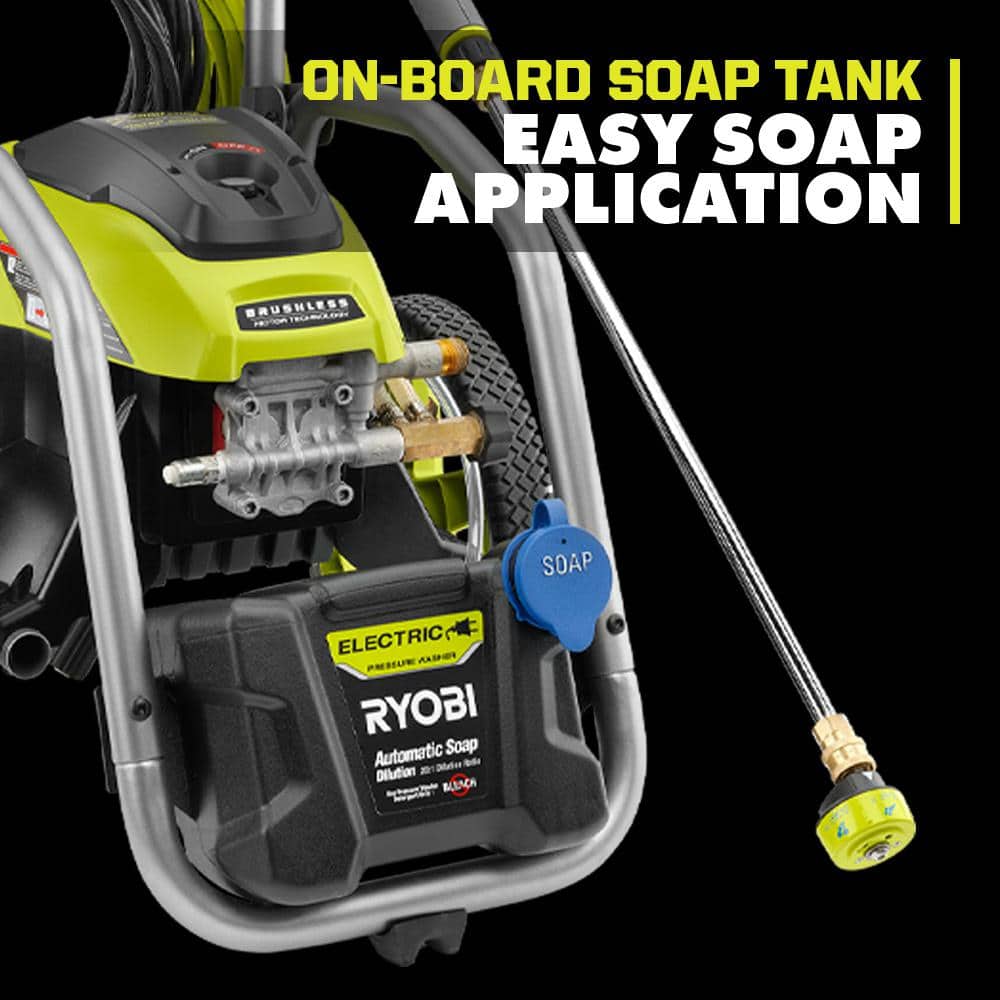 3000 PSI 1.1 GPM Cold Water Electric Pressure Washer and 12 in. Surface Cleaner with Caster Wheels - Hercitys