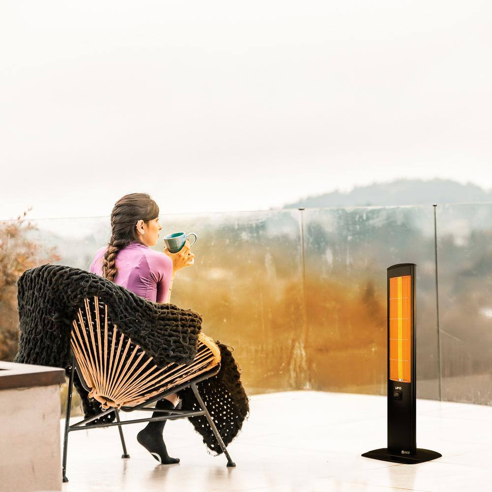 1500-Watt Micatronic MT15, Tower Space Heater, Free Standing Electric Heater with Thermostat - Hercitys