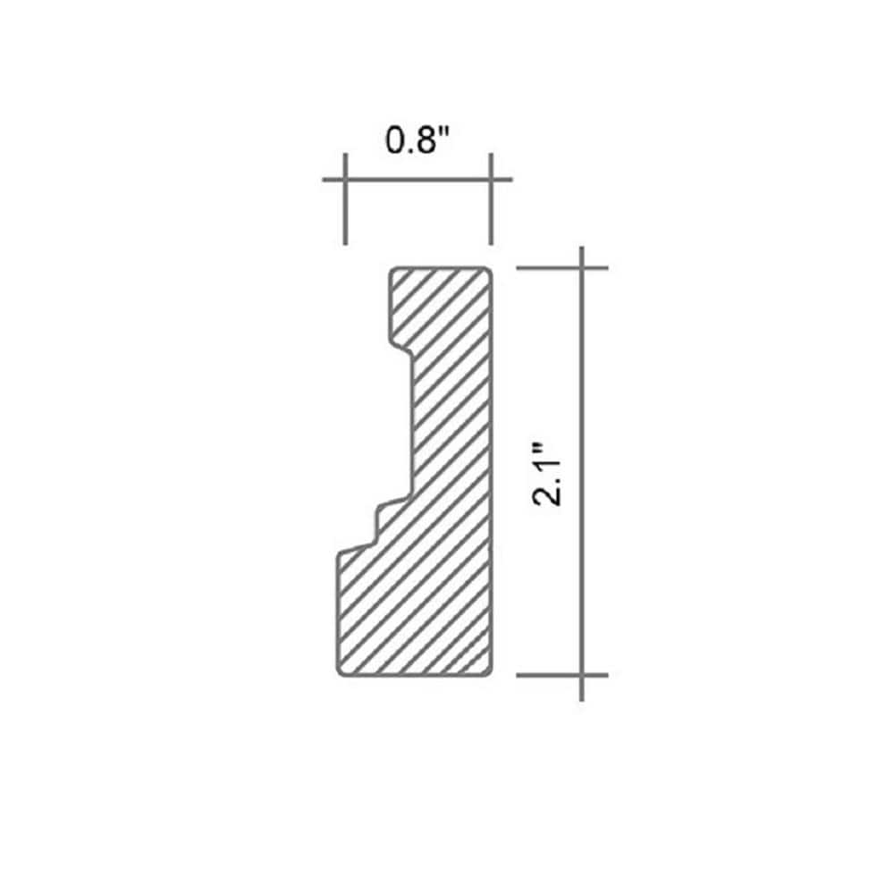 10 pack 2-in W x 12-in L Marble Polished Chair Rail Tile Trim (1.667 Sq ft/case) - Hercitys